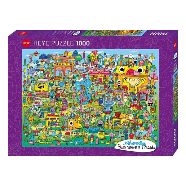 HEYE PENS ARE MY FRIENDS DOODLE VILLAGE X 1000 PZS · Play! Board Game Store