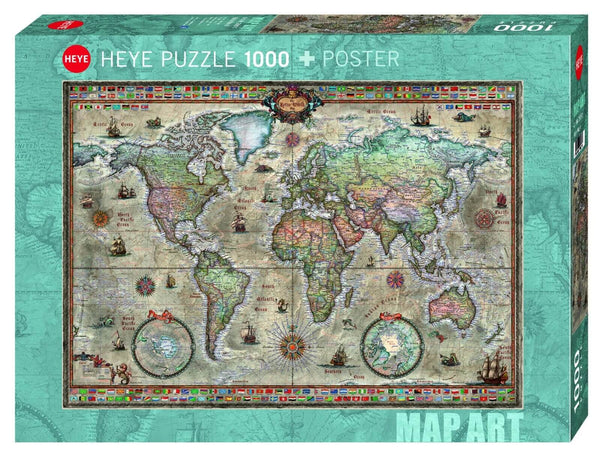 HEYE RETRO WORLD X 1000PZS · Play! Board Game Store