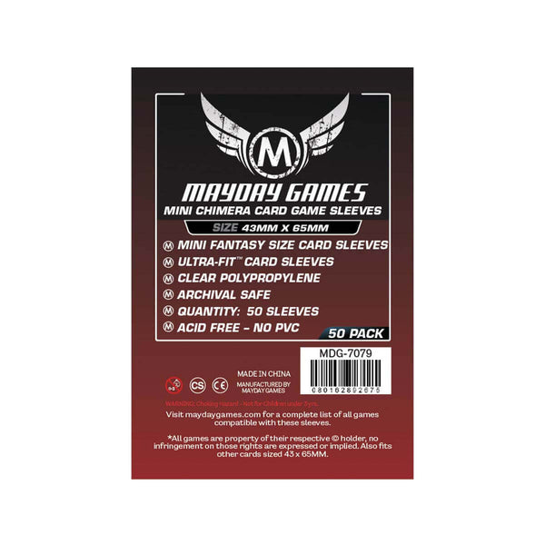 MAYDAY FUNDA MINI CHIMERA ROJA PRM 43 X 65MM · Play! Board Game Store