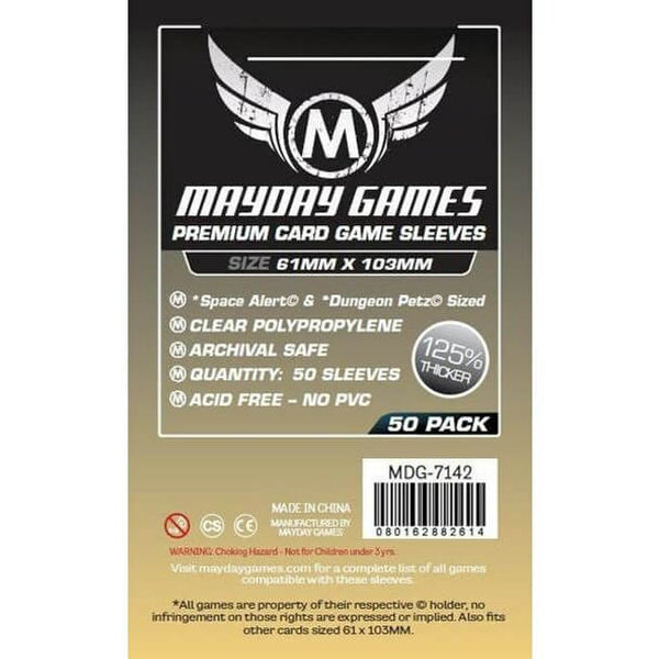 MAYDAY FUNDA SPACE ALERT & DUNGEON PETZ PRM 61 X 103MM · Play! Board Game Store