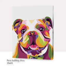 OP PERRO BULLDOG CHICO 30X40