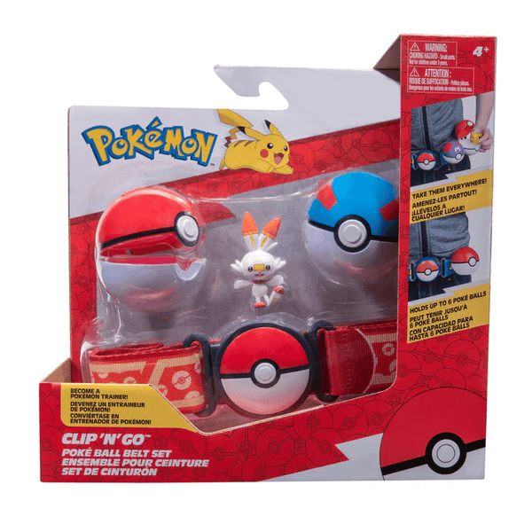 SET DE CINTURON CON POKEBOLA Y FIGURA POKEMON · Play! Board Game Store