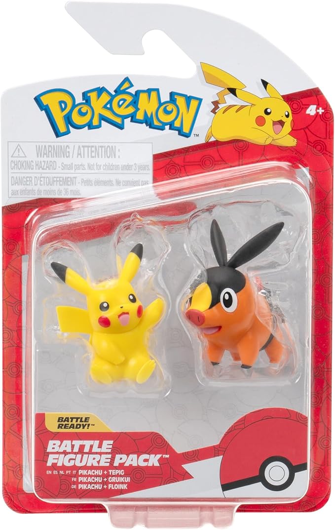 BATTLE FIGURE PACK PIKACHU + TEPIG · Play! Board Game Store