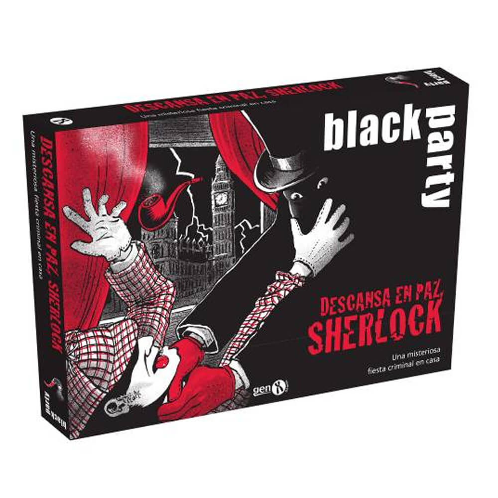 BLACK PARTY SHERLOCK DESCANSA EN PAZ · Play! Board Game Store