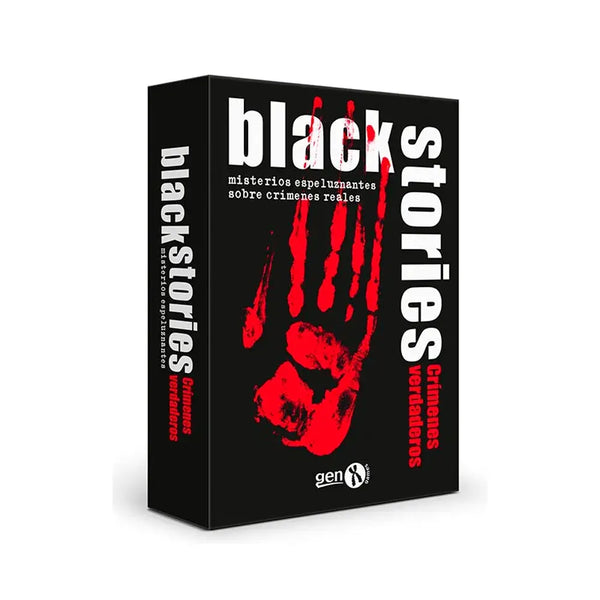 BLACK STORIES: CRIMENES VERDADEROS · Play! Board Game Store