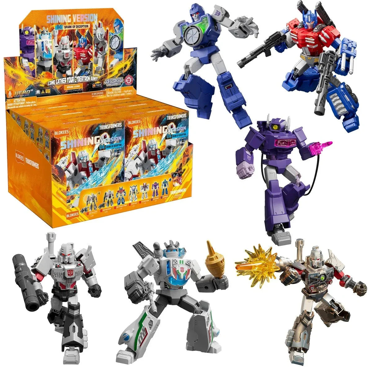 BLOKEES TRANSFORMERS SHINING VERSION 04 SPARK OF DECEPTION