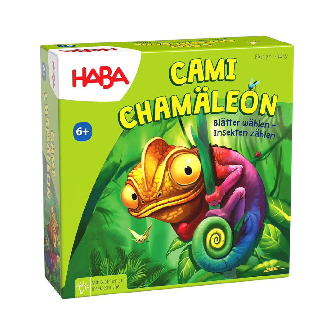 HABA CAMI CAMALEON ESCOGER HOJAS Y CONTAR INSECTOS · Play! Board Game Store