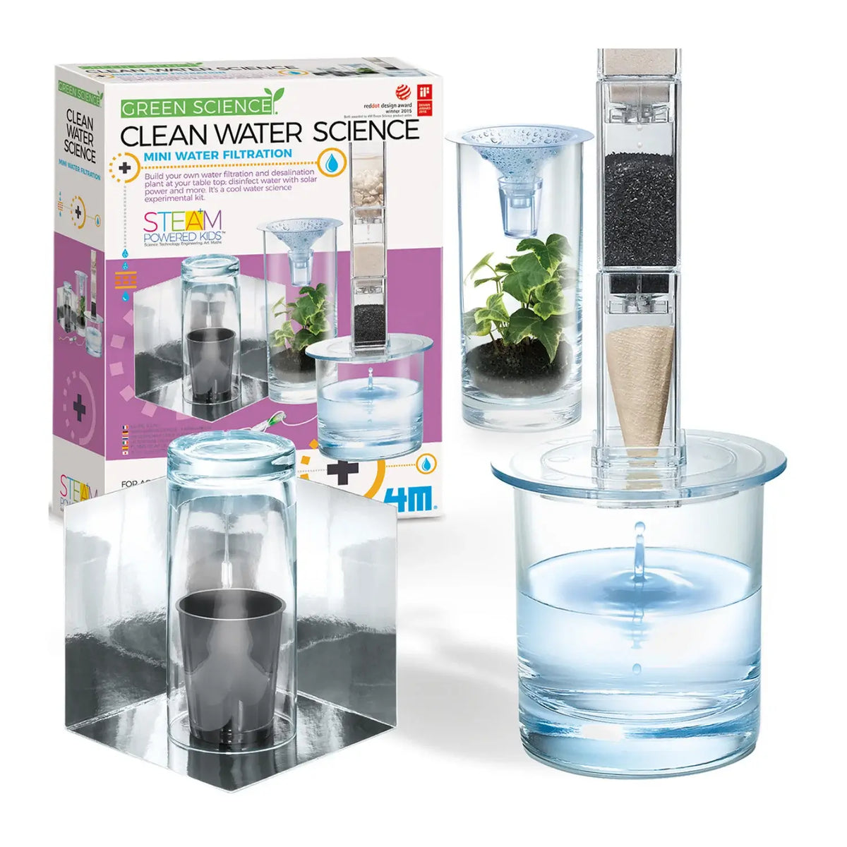 SET DE CIENCIA Y EXPERIMENTO CREA UN PURIFICADOR DE AGUA · vista 2 · Play! Board Game Store