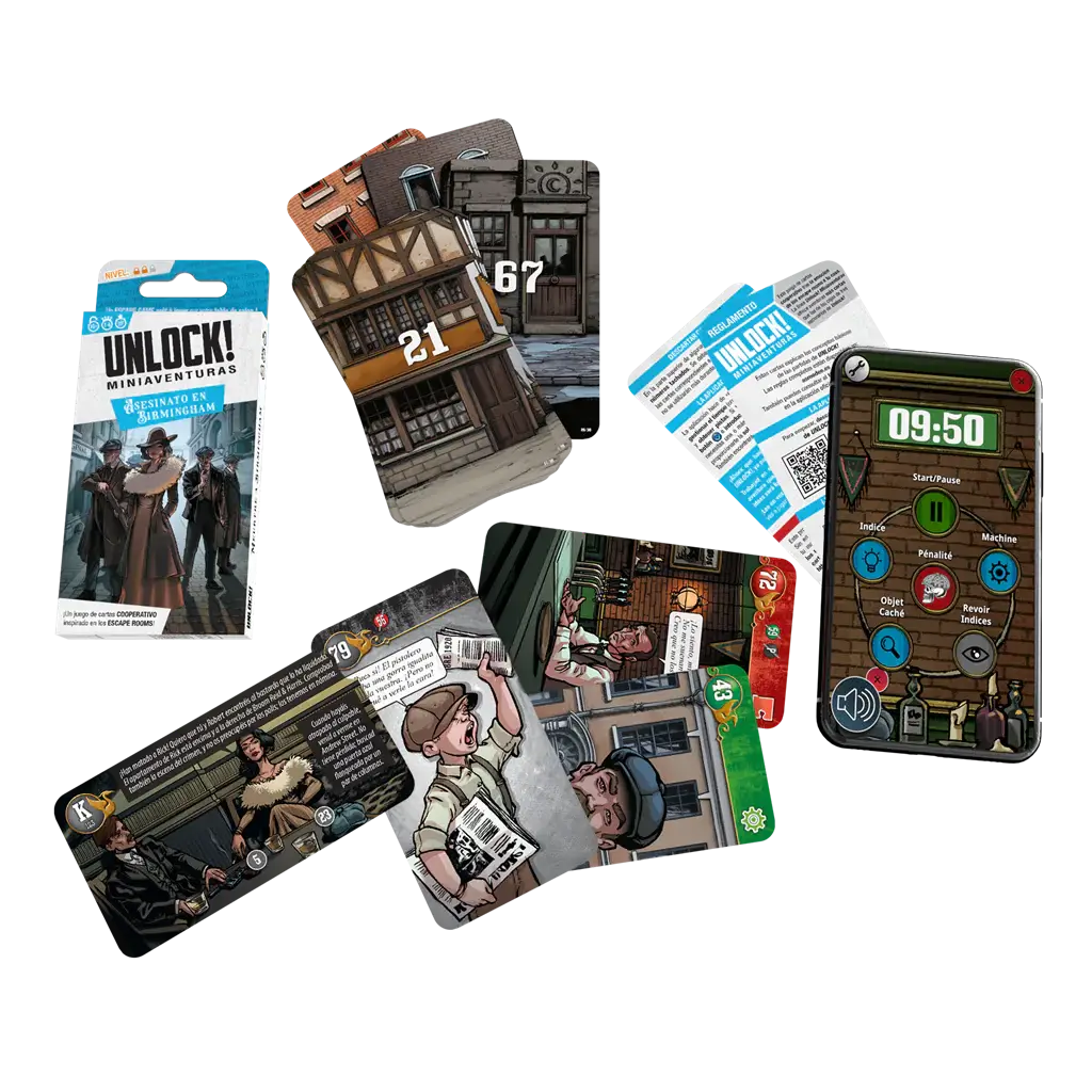 UNLOCK MINIAVENTURAS: ASESINATO EN BIRMINGHAM · vista 2 · Play! Board Game Store