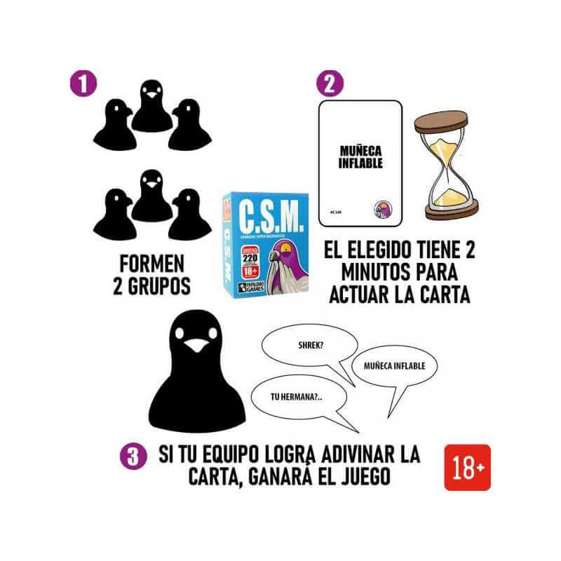 C.S.M. CHARADAS SUPER MASOQUISTAS · vista 2 · Play! Board Game Store