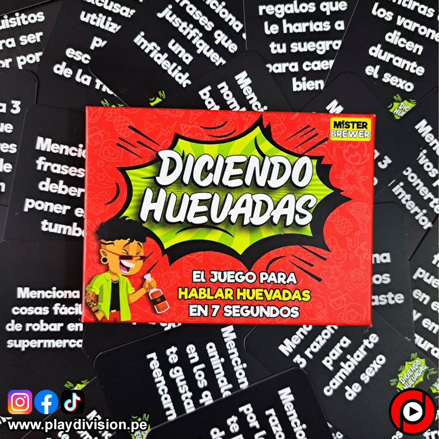 DICIENDO HUEVADAS · vista 3 · Play! Board Game Store
