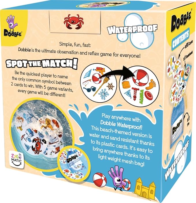 DOBBLE WATERPROOF · vista 2 · Play! Board Game Store