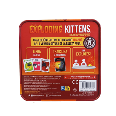 EXPLODING KITTENS EDICION 10 ANIVERSARIO · vista 3 · Play! Board Game Store