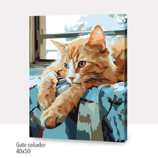 OP WC7018 GATO SOÑADOR 40X50