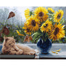 OP MI-014 GIRASOL GATO DURMIENTE 40 X 50