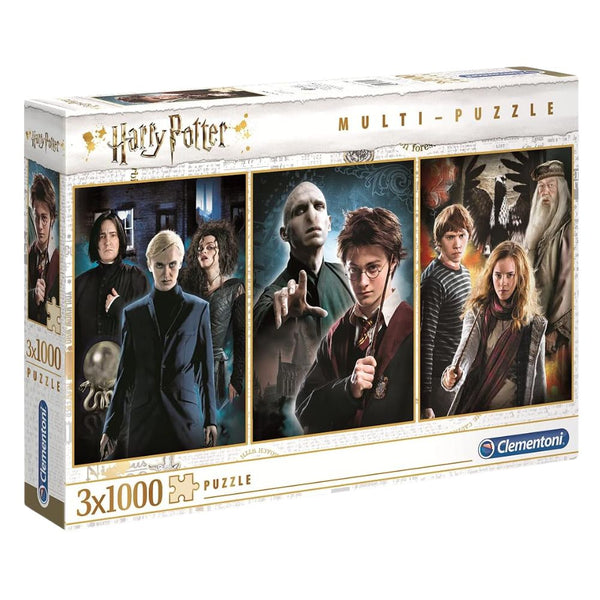 CLEMENTONI MULTI PUZZLE HARRY POTTER 61884 3 X 1000 PZS · Play! Board Game Store