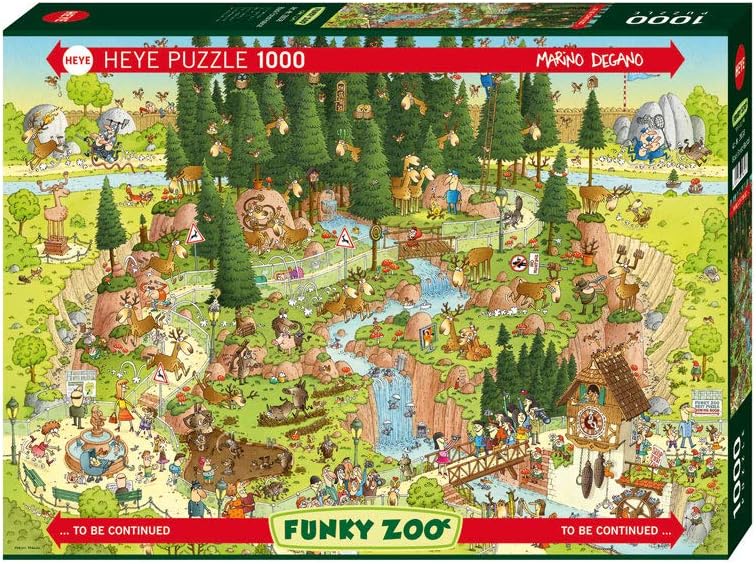 HEYE FUNKY ZOO BLACK FOREST HABITAT X 1000 PZS · Play! Board Game Store
