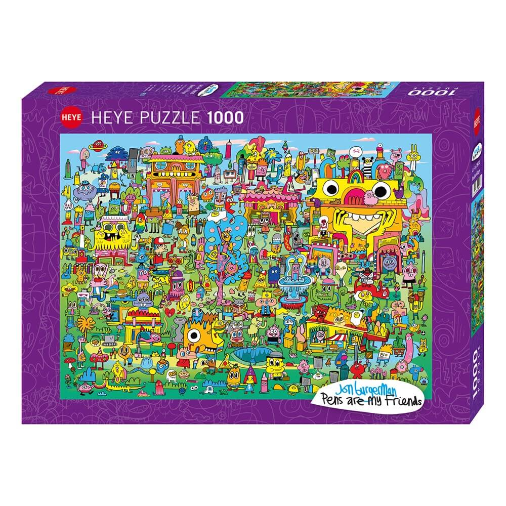 HEYE PENS ARE MY FRIENDS DOODLE VILLAGE X 1000 PZS · Play! Board Game Store