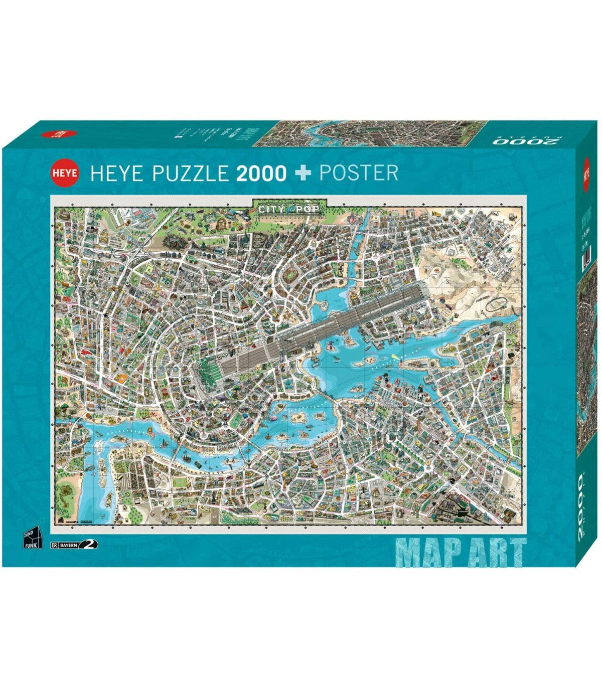 HEYE MAP ART CITY OF POP X 2000 PZS · Play! Board Game Store