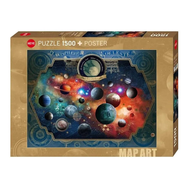 HEYE MAP ART SPACE WORLD X 1500 PZS · Play! Board Game Store