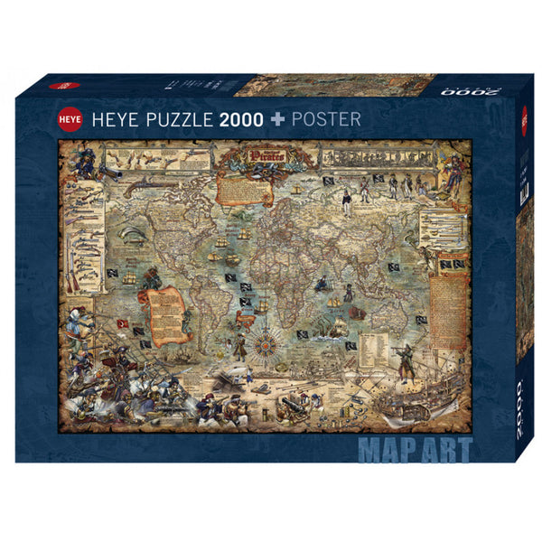 HEYE MAP ART PIRATE WORLD X 2000 PZS · Play! Board Game Store
