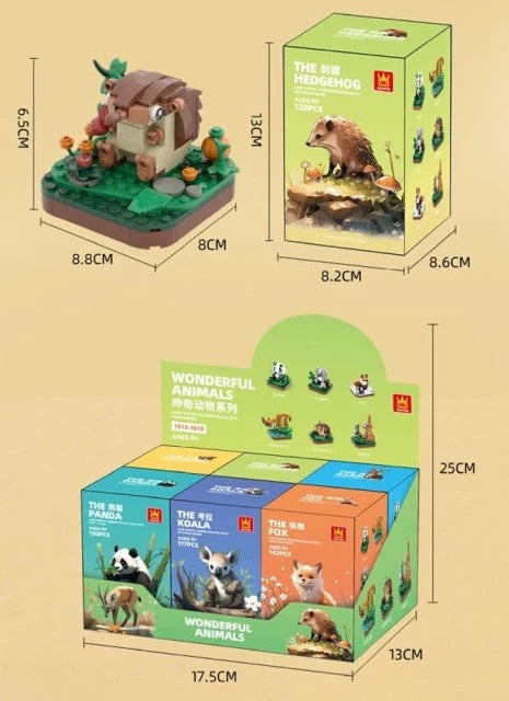 WANGE WONDERFUL ANIMALS LAND-THEMED BUILDING BLOCKS SETS · vista 2 · Play! Board Game Store