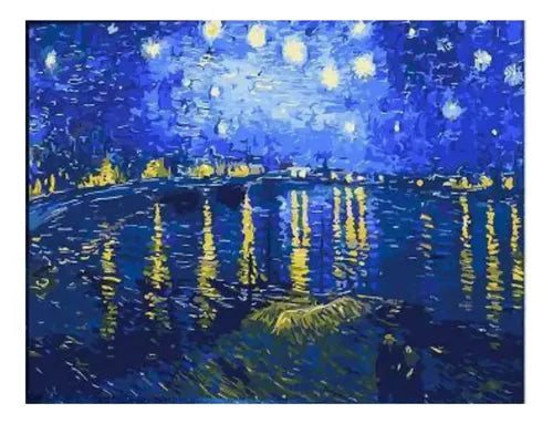OP WC1230 LA NOCHE ESTRELLADA SOBRE EL RODANO - VAN GOGH 40X50