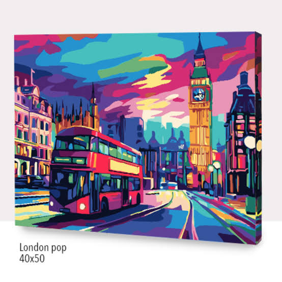 OP WC2326 LONDON POP 40X50