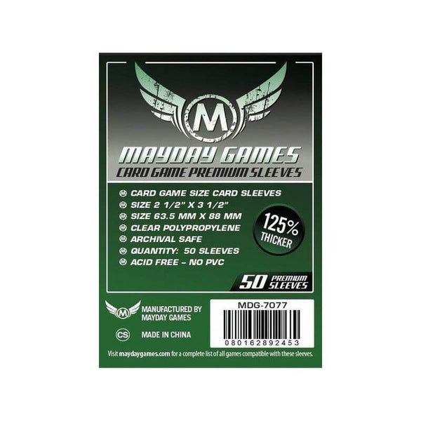 MAYDAY FUNDA CARD GAME VERDE PRM 63.5 X 88MM · Play! Board Game Store
