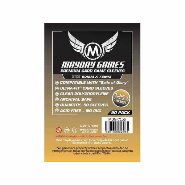 MAYDAY FUNDA SAILS OF GLORY PRM 50 X 75MM · Play! Board Game Store