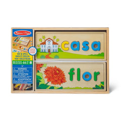 MIRA Y DELETREA 64 LETRAS DE MADERA EN ESPAÑOL · Play! Board Game Store
