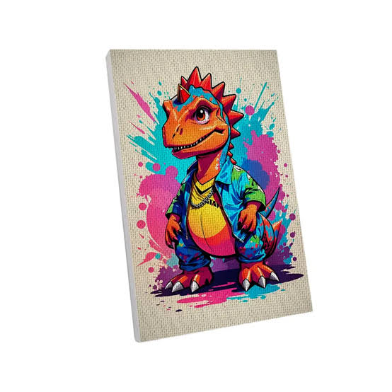 PAINT BY NUMBERS SPLASHED DINO MAKA ARTS 20x30 CM