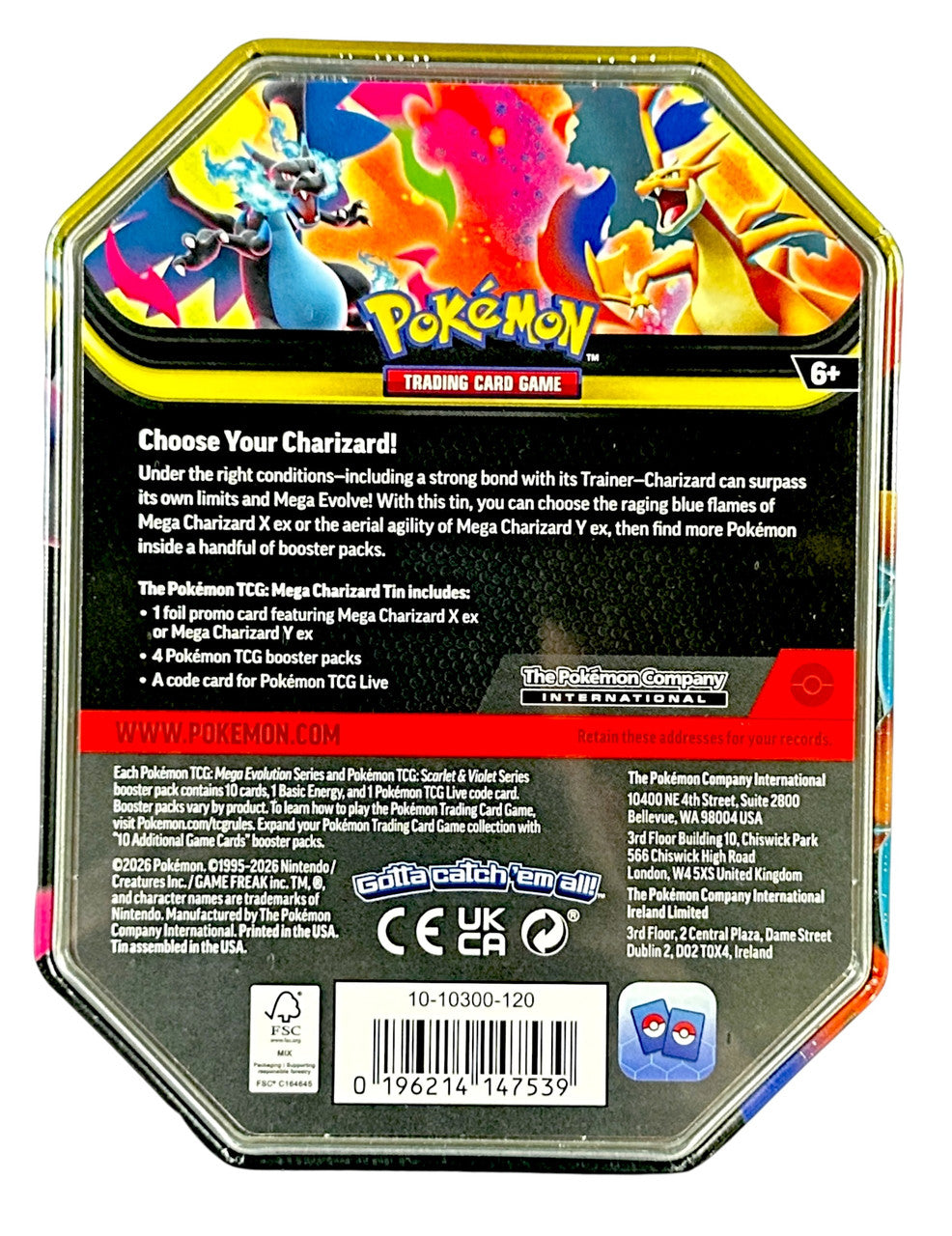 POKEMON MEGA CHARIZARD TIN · vista 2 · Play! Board Game Store