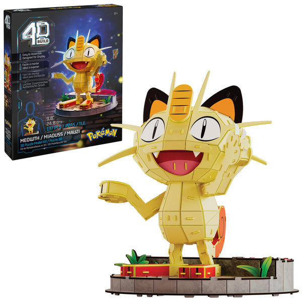 POKEMON ROMPECABEZAS 3D MEOWTH 4D BUILD