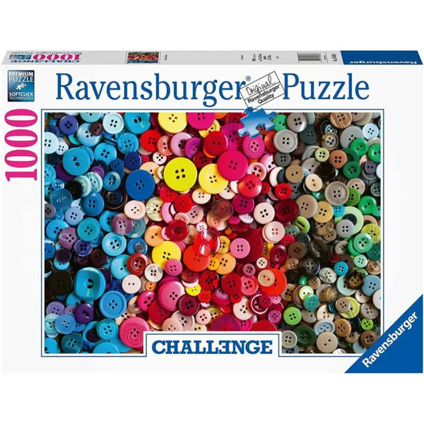 RAVENSBURGER CHALLENGE BUTTONS X 1000 PZS · Play! Board Game Store