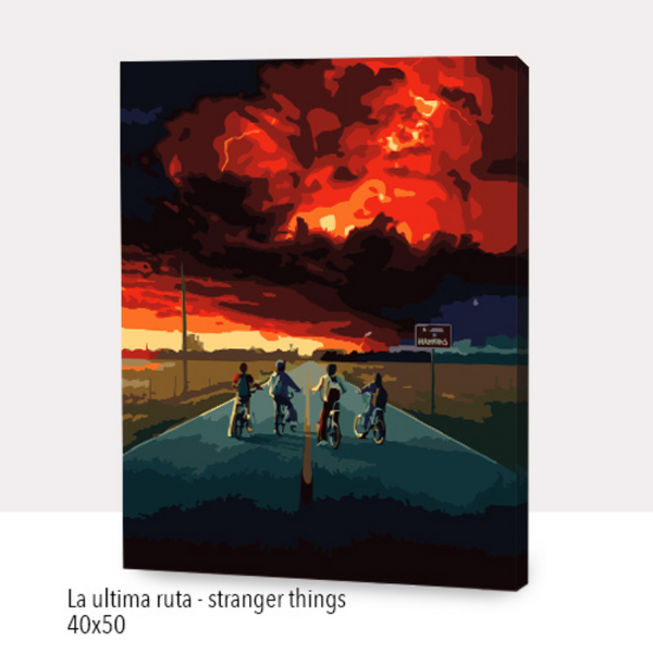 OP WC3126 LA ULTIMA RUTA - STRANGER THINGS PBN 40X50