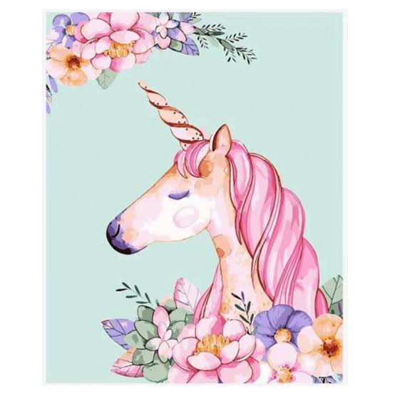OP WC4563 UNICORNIO ROSADO PBN 40X50