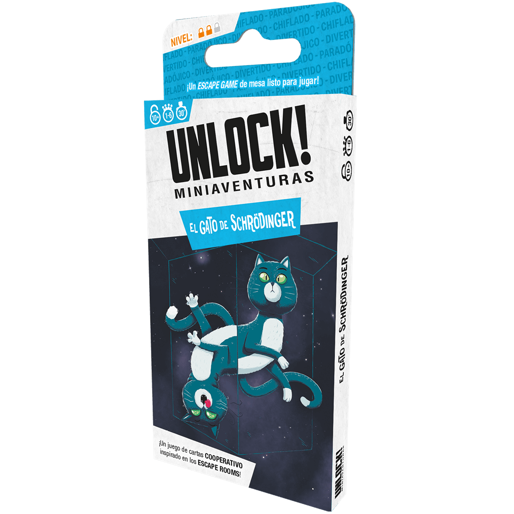 UNLOCK MINIAVENTURAS: EL GATO DE SCHRODINGER · Play! Board Game Store