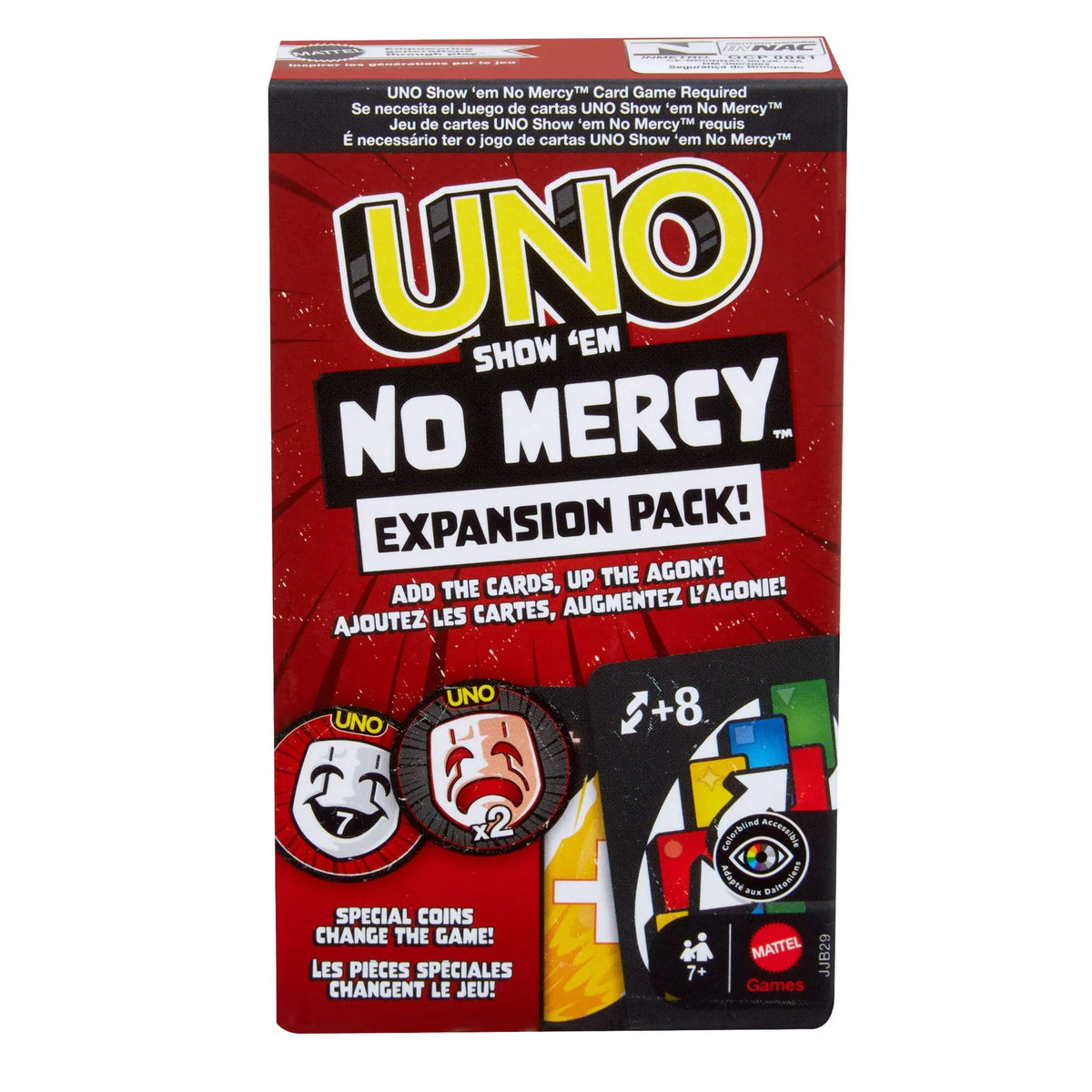 UNO NO MERCY EXPANSION PACK · Play! Board Game Store