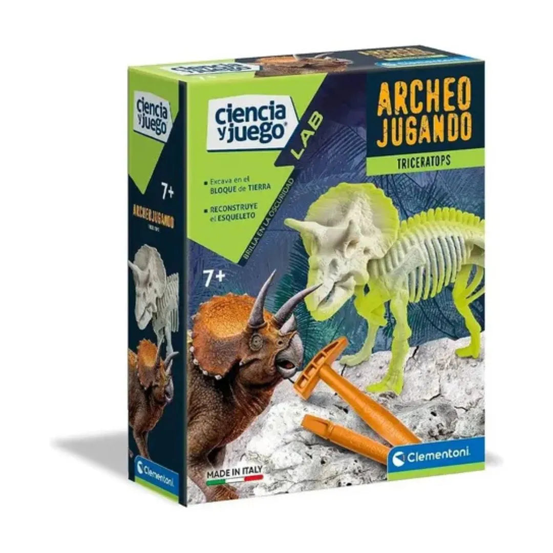 CLEMENTONI ARQUEOJUGANDO TRICERATOPS