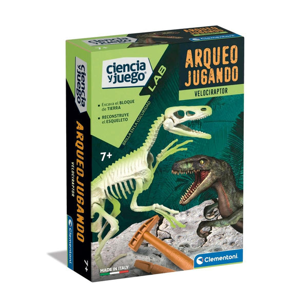 CLEMENTONI ARQUEOJUGANDO VELOCIRAPTOR · Play! Board Game Store