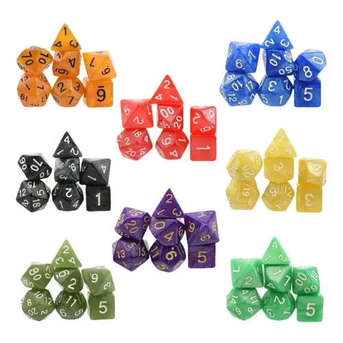 PACK DADOS DE ROL (7 DADOS)