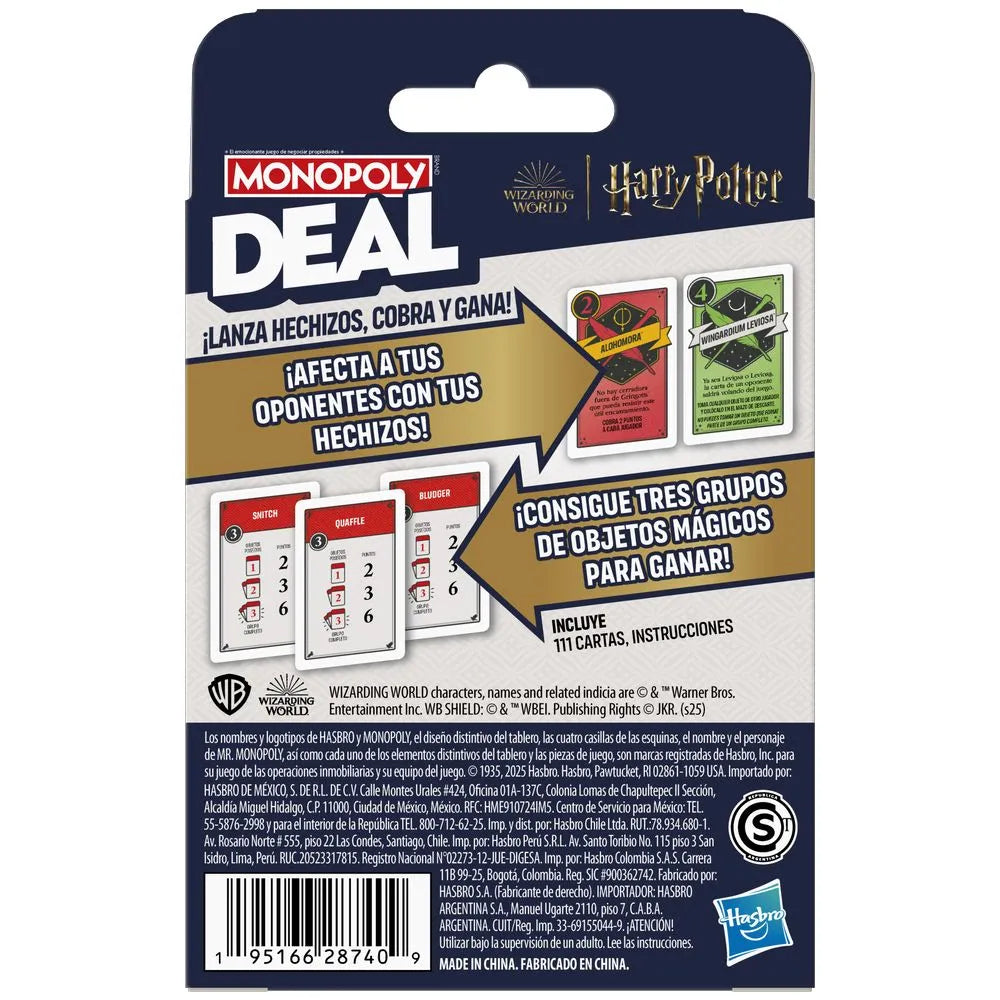 MONOPOLY DEAL HARRY POTTER · vista 4 · Play! Board Game Store
