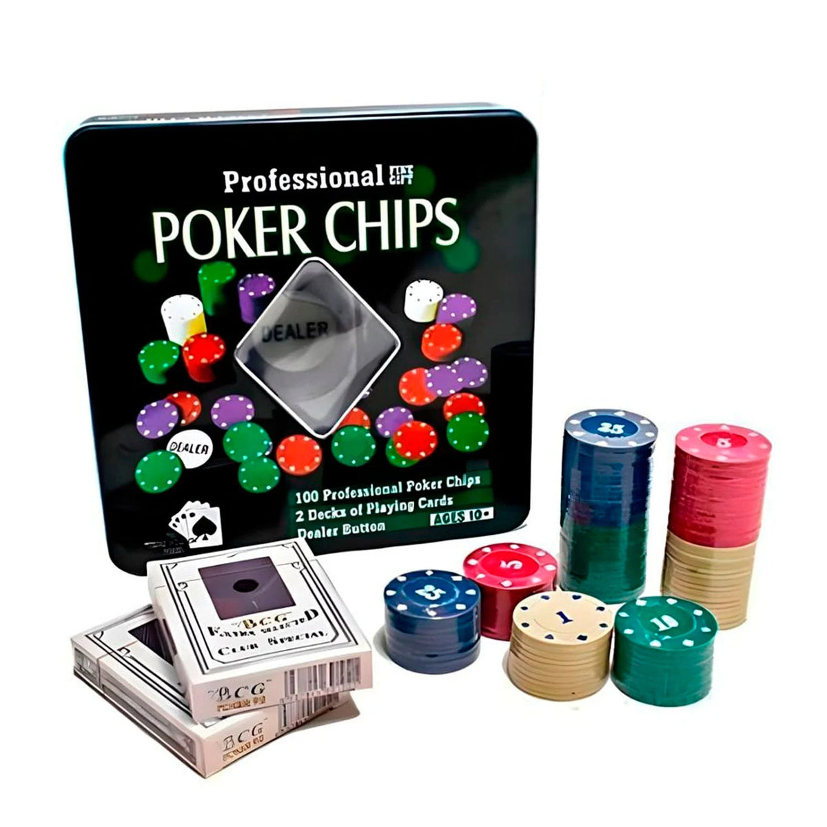 POKER CHIPS 100 PZS