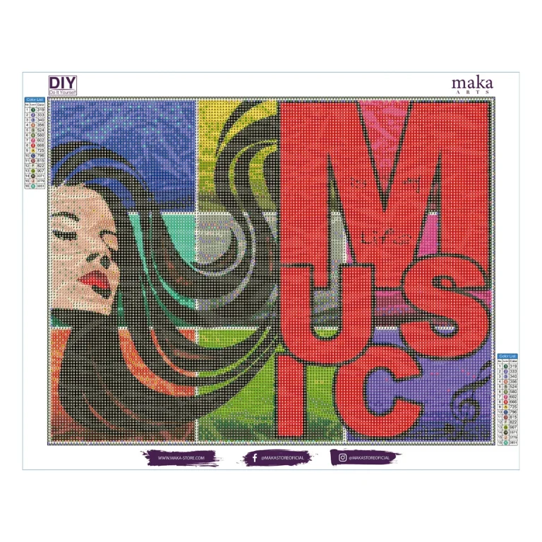 MAKA I LOVE MUSIC 40X50 CM