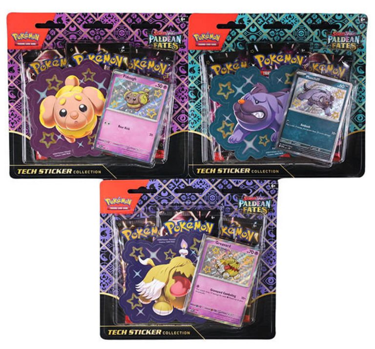 POKEMON PALDEAN FATES STIKER BOX ING