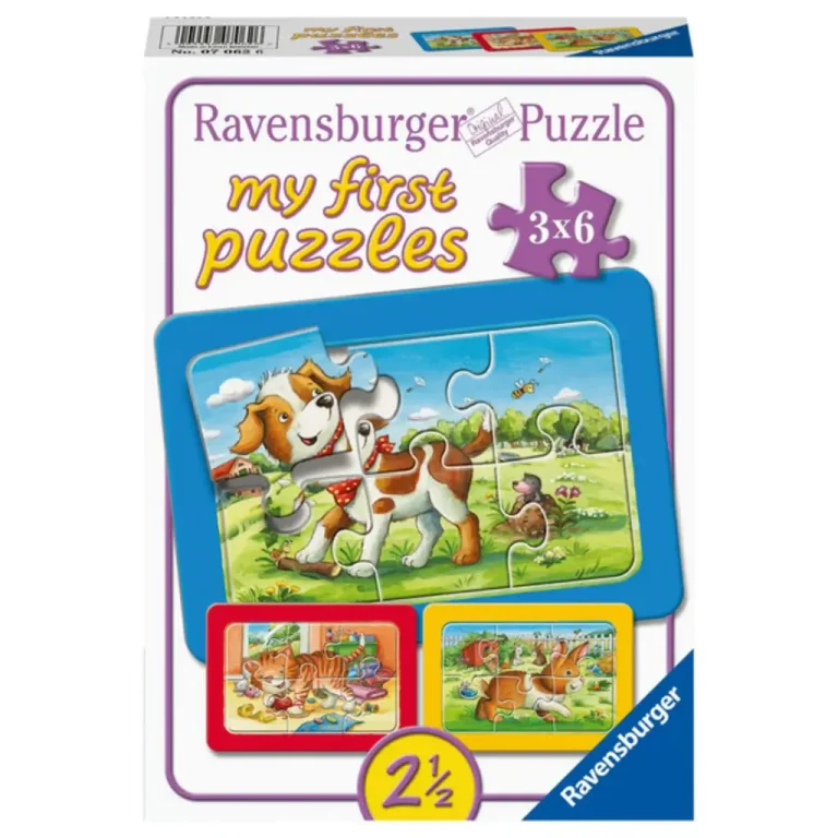 RAVENSBURGER MY FIRST PUZZLES AMIGOS ANIMALES 3X6 PZS