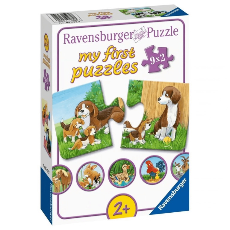 RAVENSBURGER MY FIRST PUZZLES FAMILIAS DE ANIMALES EN LA GRANJA 9X2 PZS