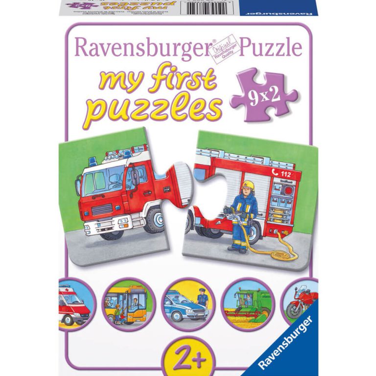 RAVENSBURGER MY FIRST PUZZLES VEHICULOS DE EMERGENCIA 9X2 PZS