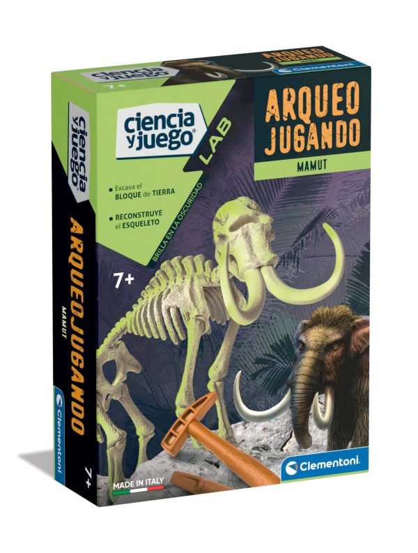 CLEMENTONI ARQUEOJUGANDO MAMUT FOSFORESCENTE
